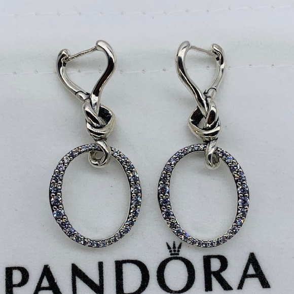 Pandora Knotted Heart Earrings Discount 